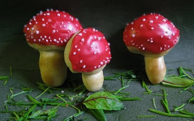 Myrkkysienipullia. (magic mushrooms..)