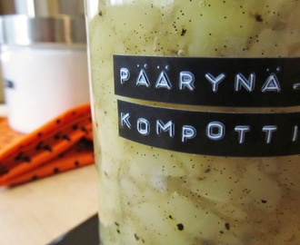 Päärynäkompottia pikkuviemisiksi – Delicious Pear Compote