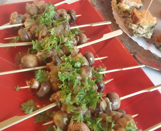 Herkkusieni-tapakset/Mushroom tapas