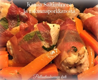 Kanaa Saltimbocca ja rakuunaporkkanoita - älyhyvää