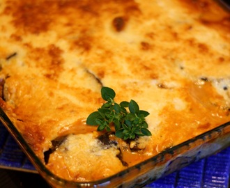 Moussaka soijarouheesta