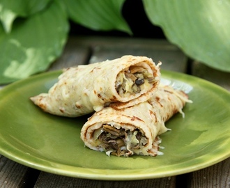 Mushroom Crêpes (Sienitäytteiset krepit)