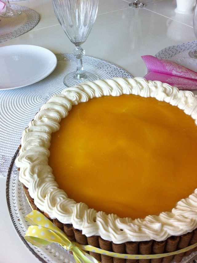 Mango-appelsiini juustokakku / Mango orange cheesecake