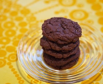 Chewy double chocolate chip cookies