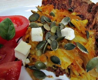 Kaali-kurpitsa-feta - piirakka & ruokalista