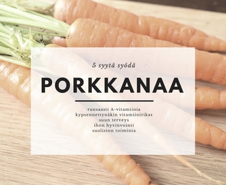 Viisi syytä syödä porkkanaa