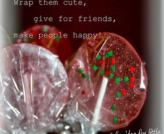 Homemade lollipops