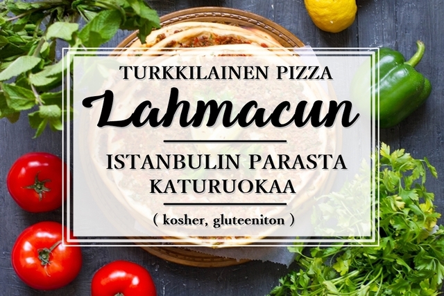 Lahmacun- turkkilainen pizza (kosher, gluteeniton)