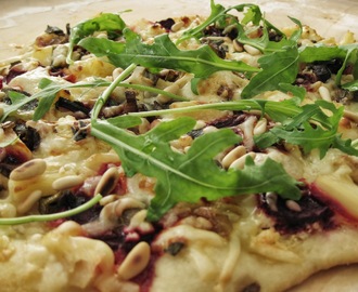 Juustohullun valkoinen pizza