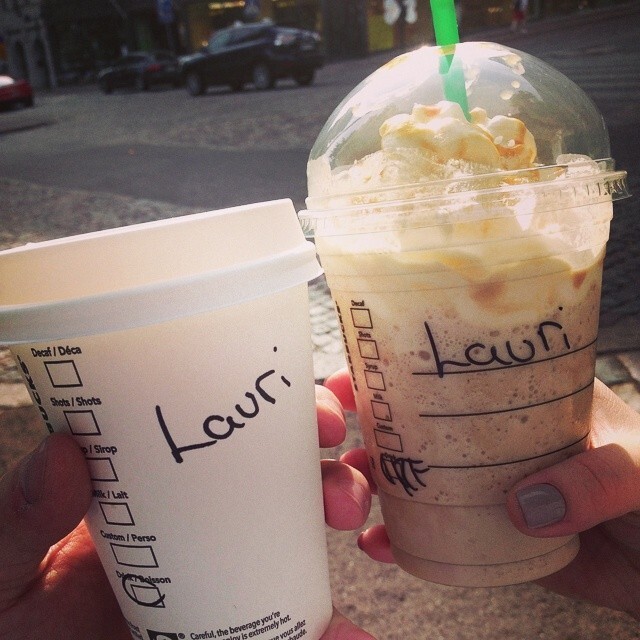 Niko and Maija at Starbucks…
