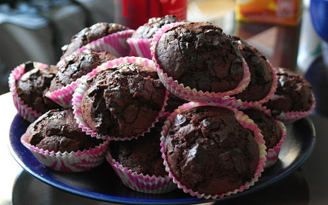 Todella suklaiset muffinssit