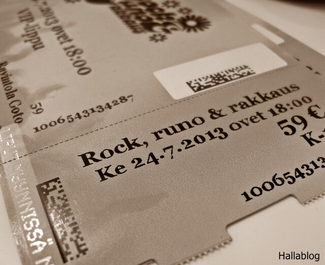 Rock, runo & rakkaus -festivaali 24.7.2013