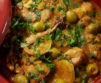 Sitruunainen kanatagine – chicken and lemon tagine