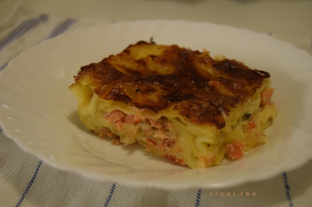 Lasagne al salmone e zucchine - lohi-kesäkurpitsalasagne
