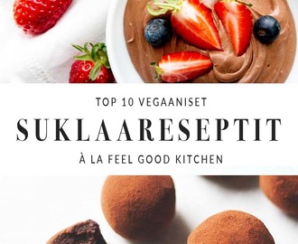 Kun haluat suklaata: 10 ihanaa (& vegaanista) suklaareseptiä