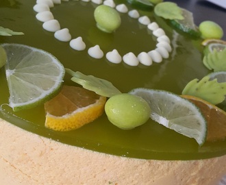 Kookos-lime juustokakku/Coconut and Lime Cheesecake