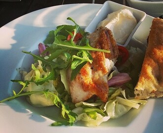 Chicken goatcheese salad @ Meriterassi Oulu