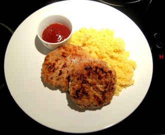 Spicy karbonader med couscous