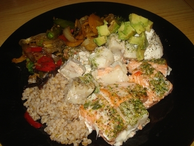 Middagstips: Fiskeform med byggris og wok