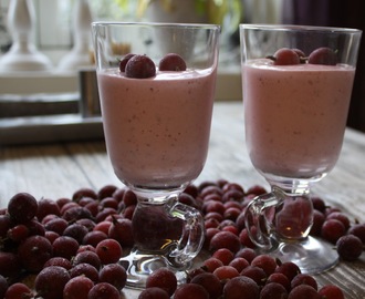 Dessertsmoothie med stikkelsbær