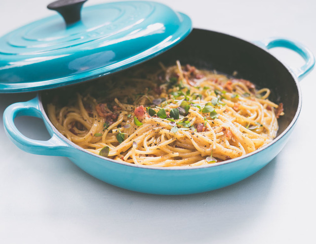 One pot pasta – spaghetti carbonara
