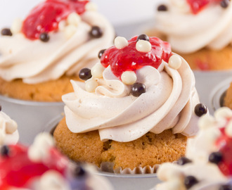 Peanutbutter og Jelly Cupcakes