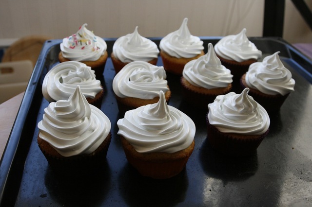 Cupcakes med Vanilla bean frosting