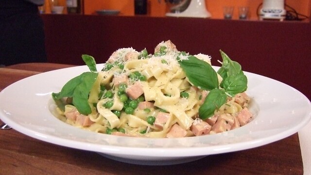 Tagliatelle med fløtesaus