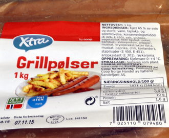 Coop Xtra Grillpølser