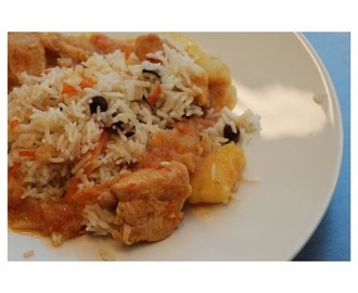 Afghansk kylling med ris
