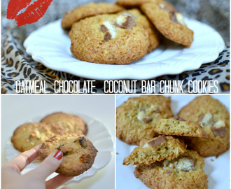 Oatmeal, Chocolate Coconut Bar Chunk Cookies