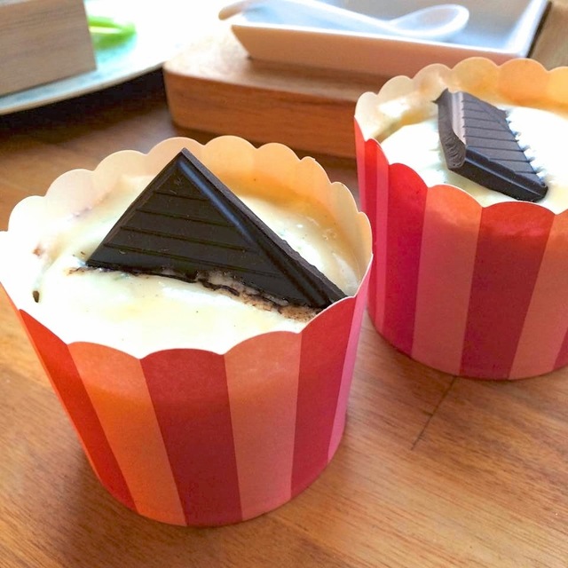 Choko cupcakes med philadelphia topping