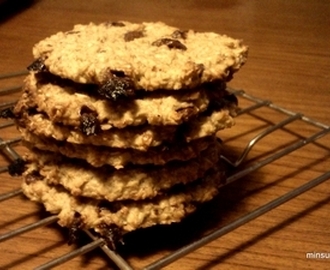 Supersunne chocolate chip havre cookies