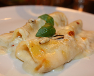 Cannelloni med endive og ricotta