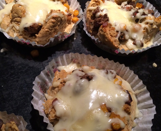 PROTEIN PIZZA MUFFINS MED NÆRINGSINNHOLD!