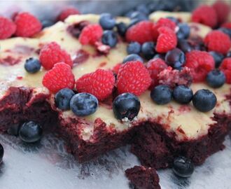 Red Velvet Cheesecake Brownies