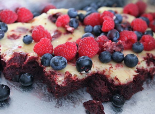 Red Velvet Cheesecake Brownies