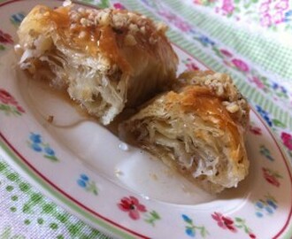 Baklava med valnøtter