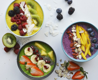 Smoothie bowls: 3 favoritter