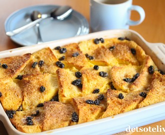 Bread and butter pudding (Engelsk brødpudding)