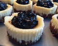 Mini blueberry cheesecake