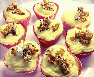 Cupcakes m/aquavit og karamell popcorn