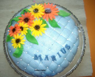 Marsipankake til marius sin 10 årsdag!