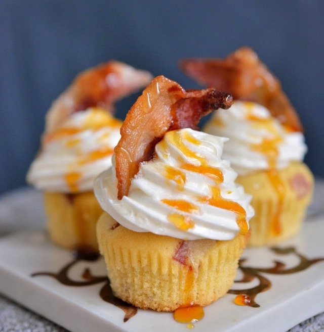 Cupcakes med Bacon - Say what!!