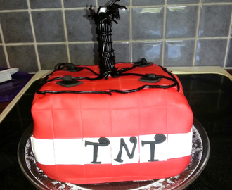 Minecraft TNT kake