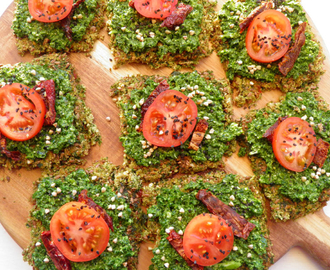 RAW PIZZA MED GRØNN PESTO