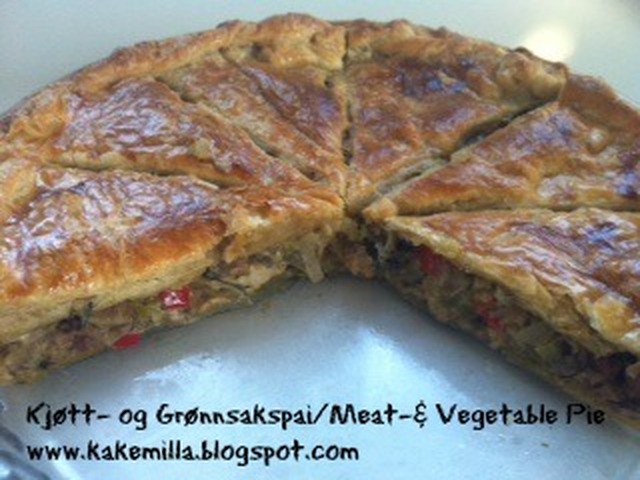 Kjøtt- og Grønnsakspai / Meat- and Vegetable Pie