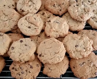 Cookies med peanøttsmør og sjokolade