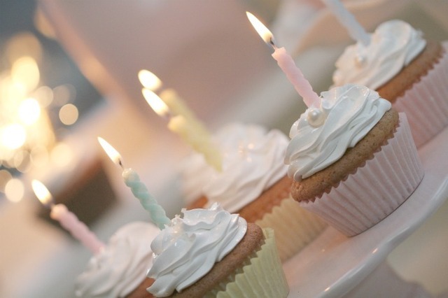 Chocolate & Vanilla & Almond paste Filled Cupcakes ♥