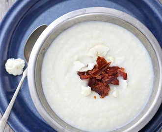 Kremet suppe med sprøtt bacon